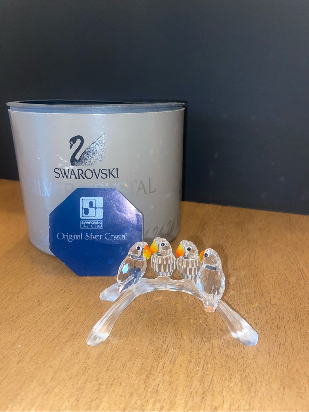 Swarovski Clear Crystal “Baby Lovebirds “